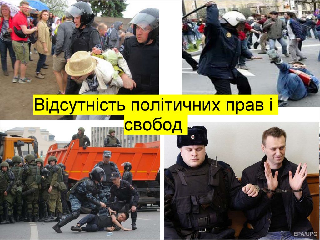 Відсутність політичних прав і свобод