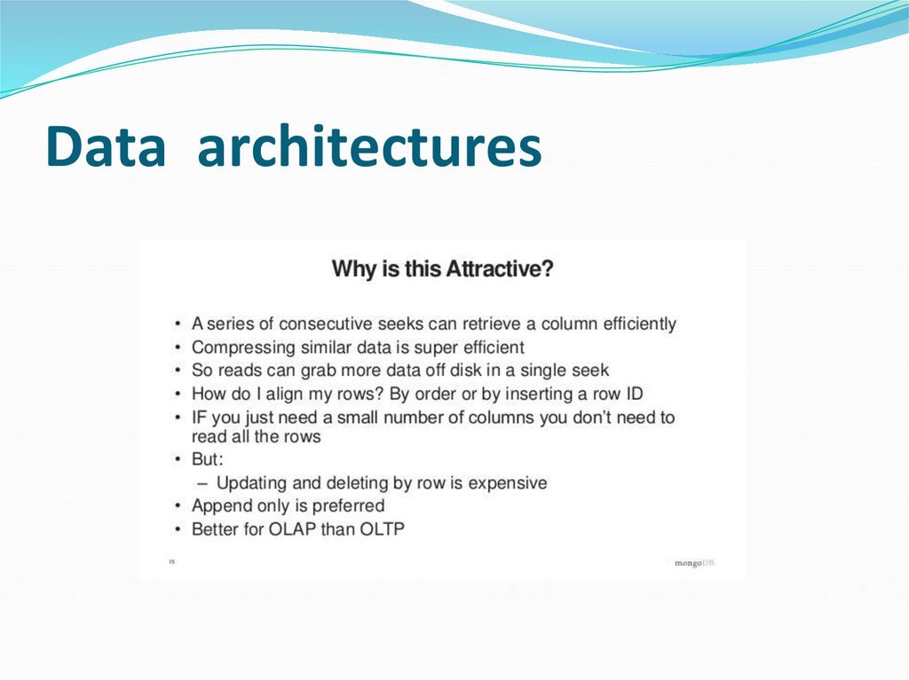 Data architectures