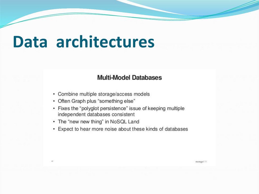 Data architectures