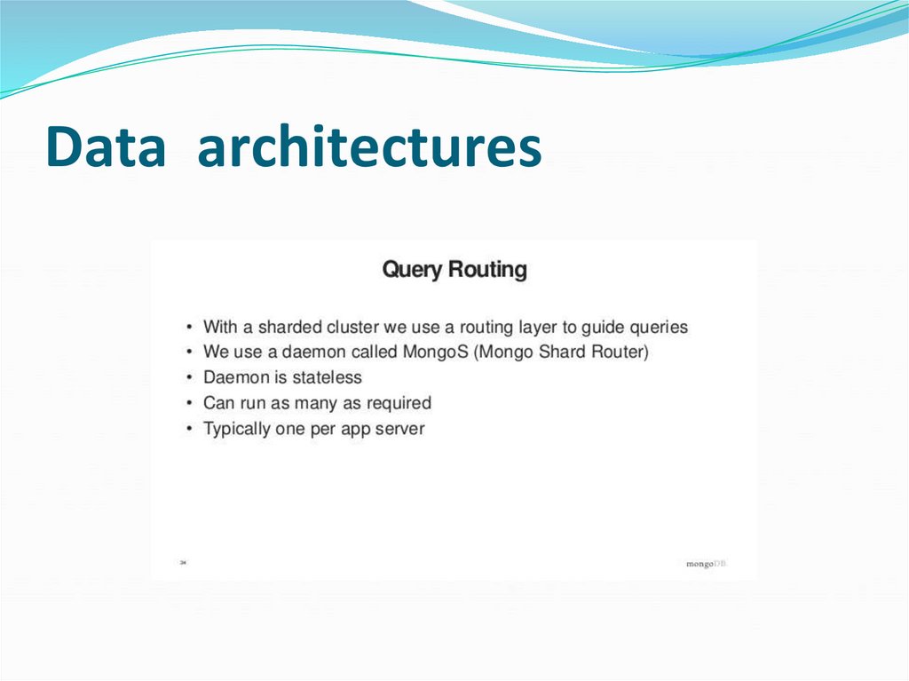 Data architectures