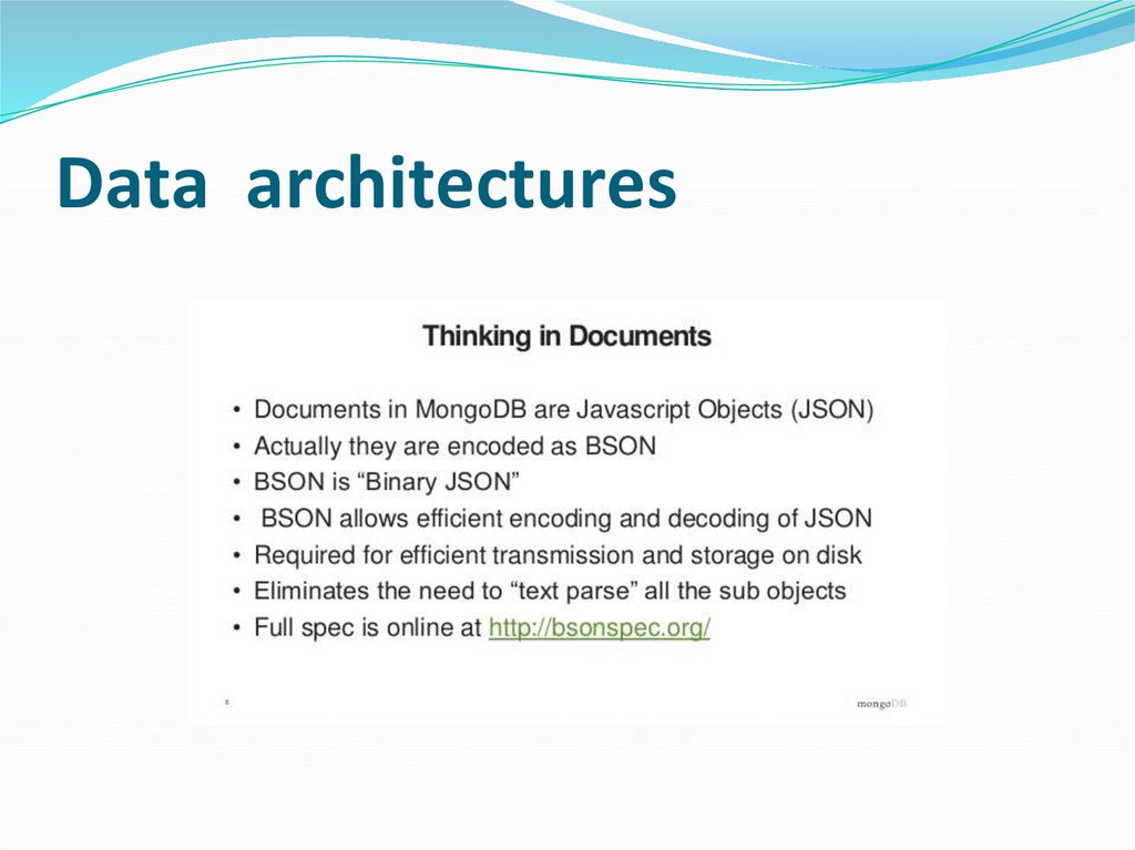 Data architectures