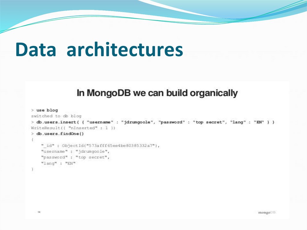 Data architectures