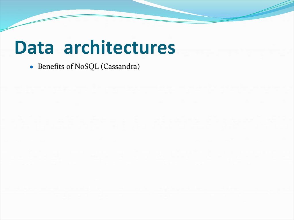Data architectures