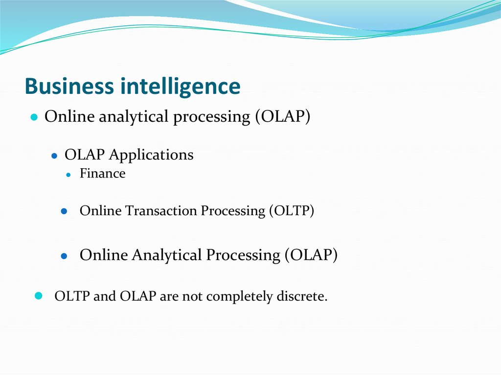 Business intelligence