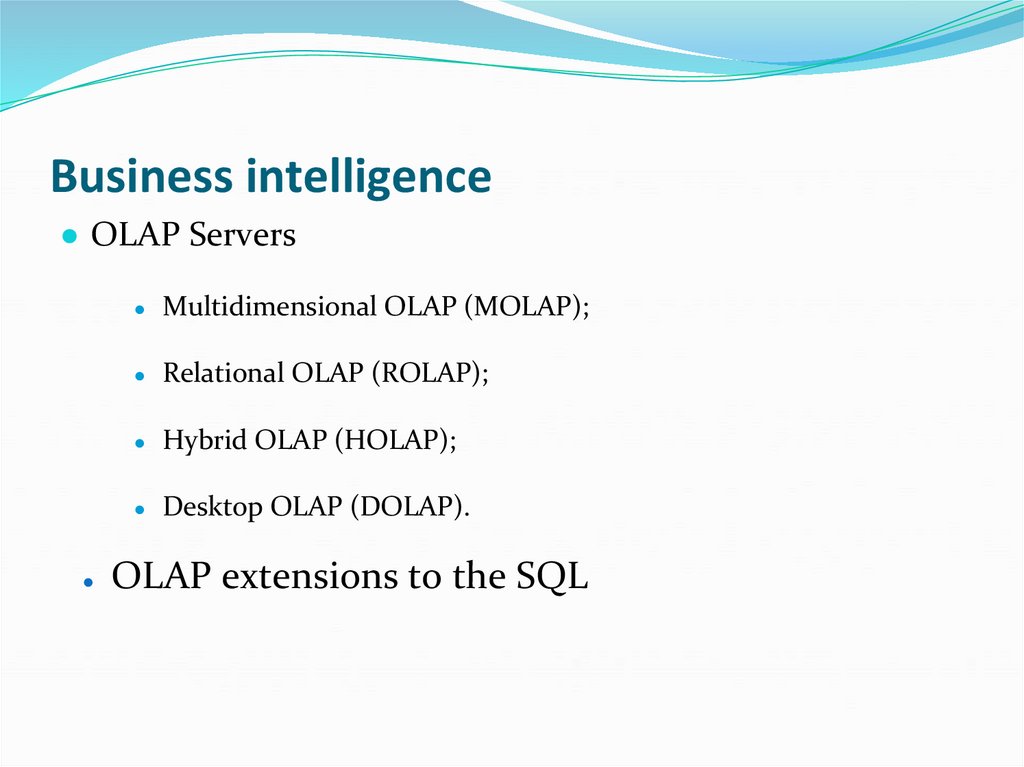 Business intelligence