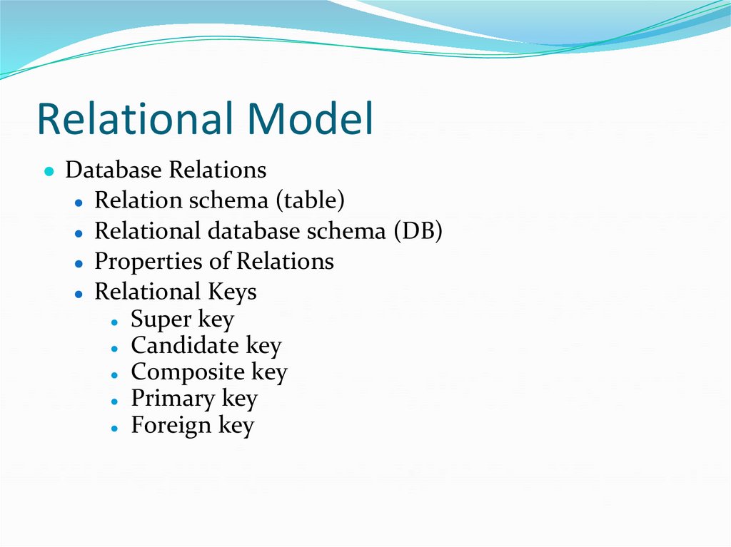 Relational Model