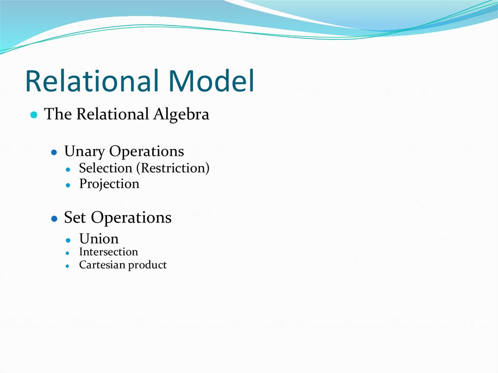 Relational Model