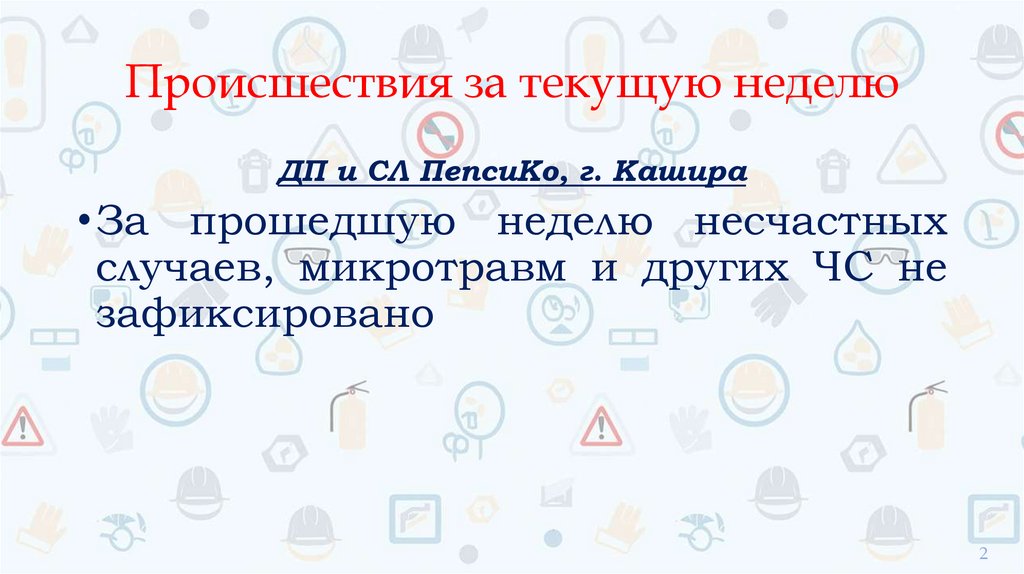 Происшествия за текущую неделю