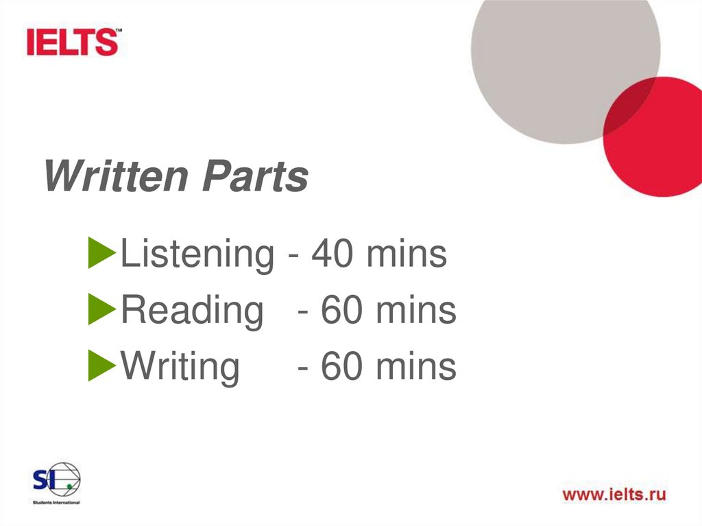 Written Parts
