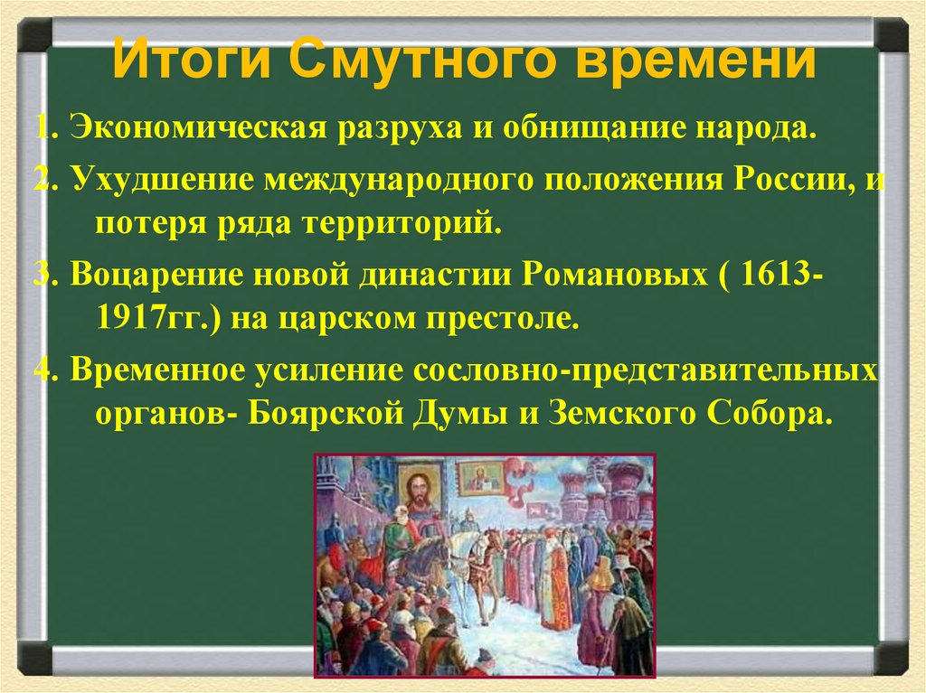Итоги Смутного времени