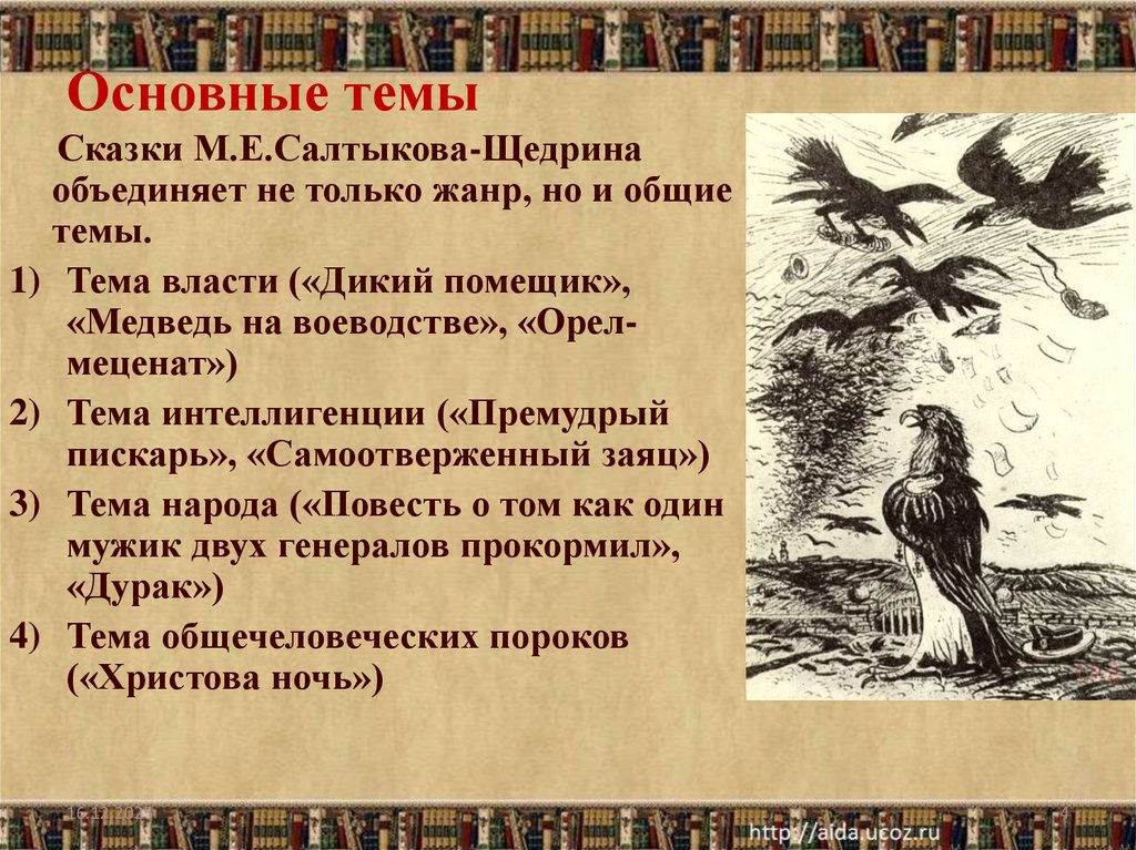 Основные темы