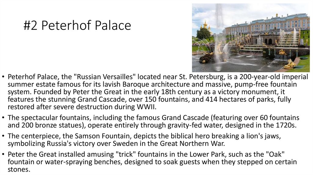 #2 Peterhof Palace