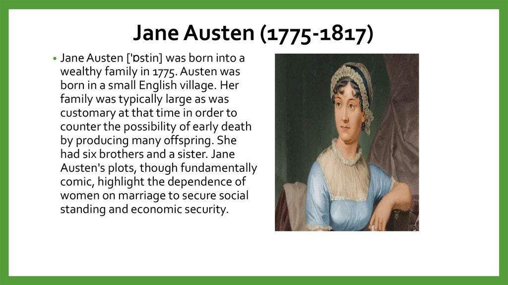 Jane Austen (1775-1817)