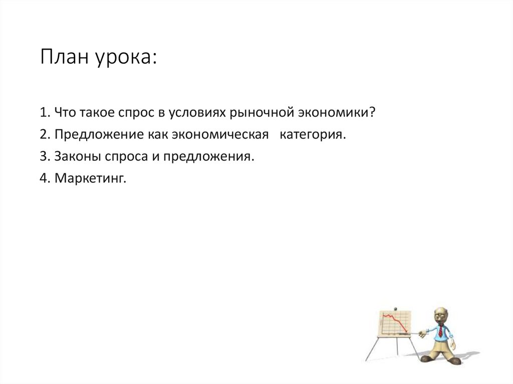 План урока: