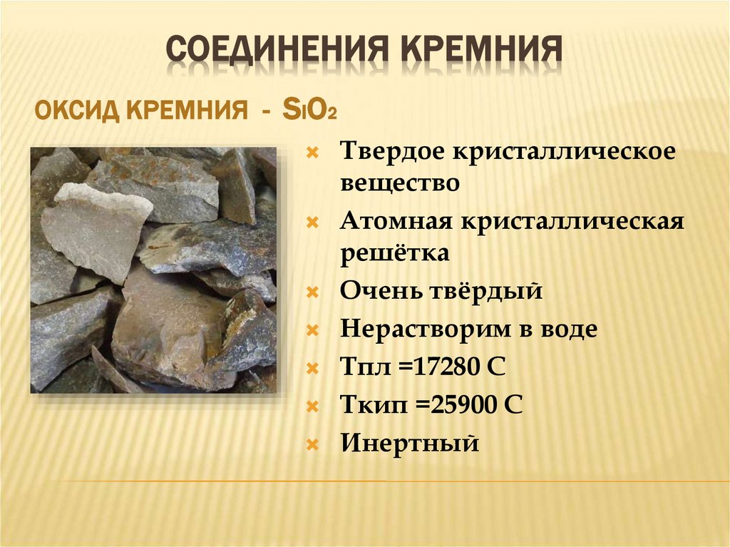 Соединения кремния