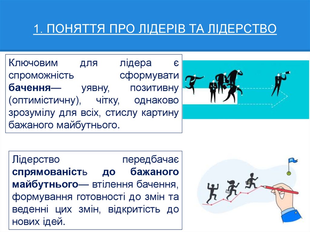 1. ПОНЯТТЯ ПРО ЛІДЕРІВ ТА ЛІДЕРСТВО