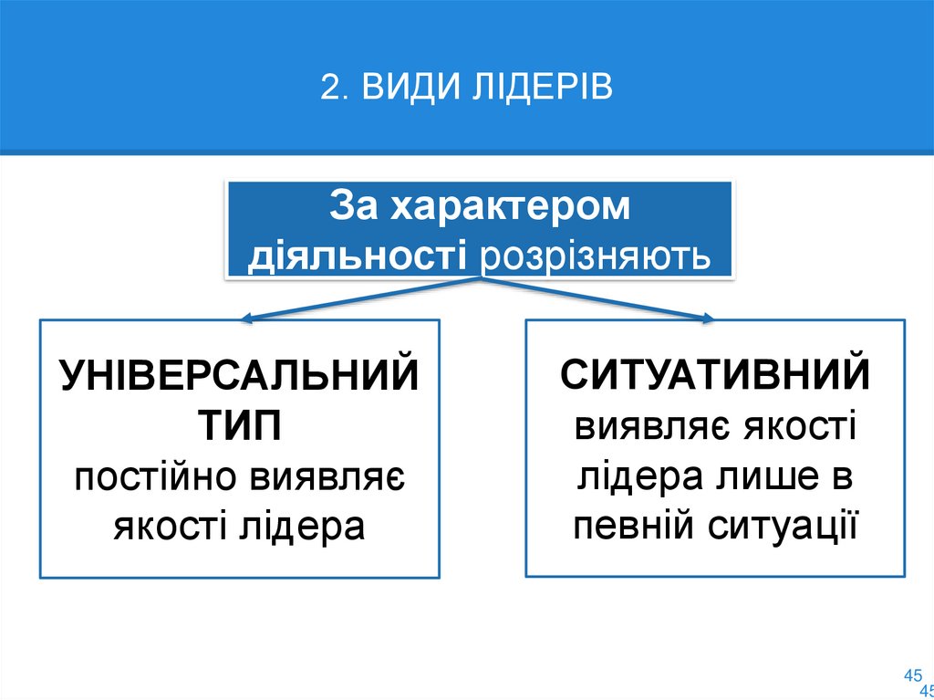 2. ВИДИ ЛІДЕРІВ