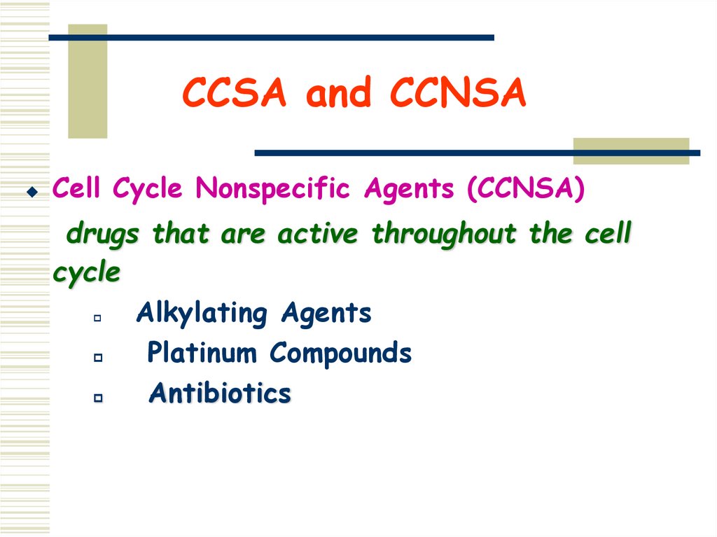 CCSA and CCNSA