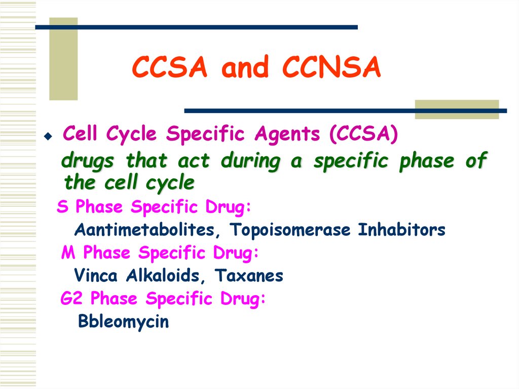 CCSA and CCNSA