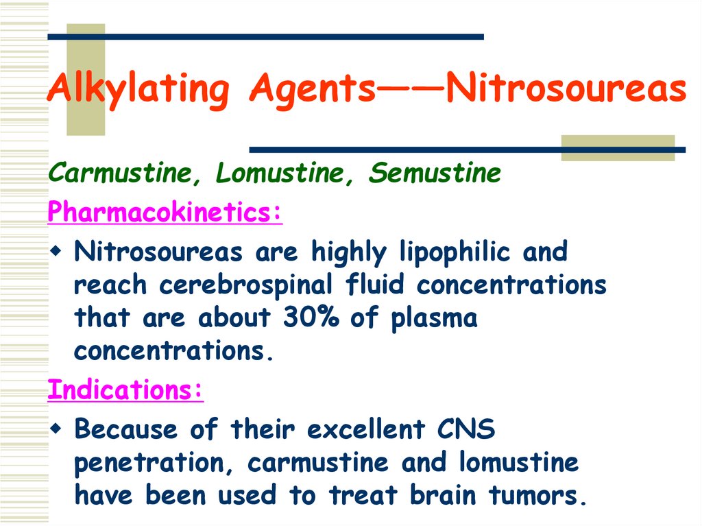 Alkylating Agents——Nitrosoureas