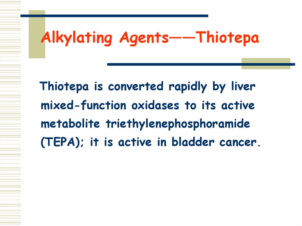Alkylating Agents——Thiotepa