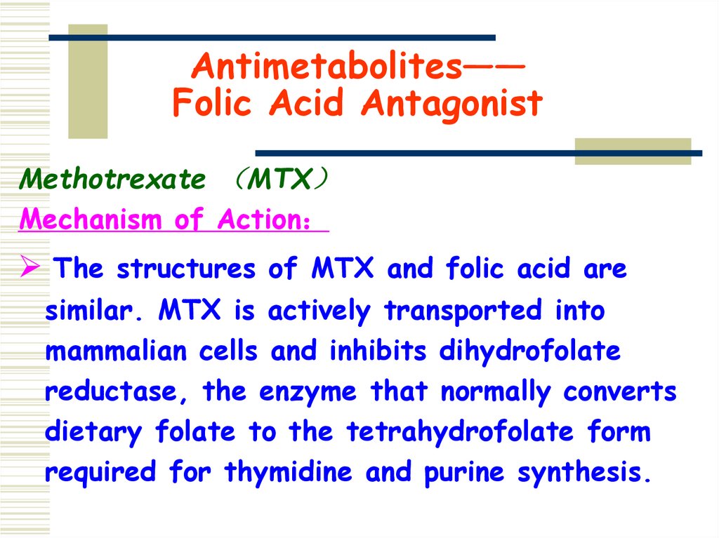 Antimetabolites—— Folic Acid Antagonist