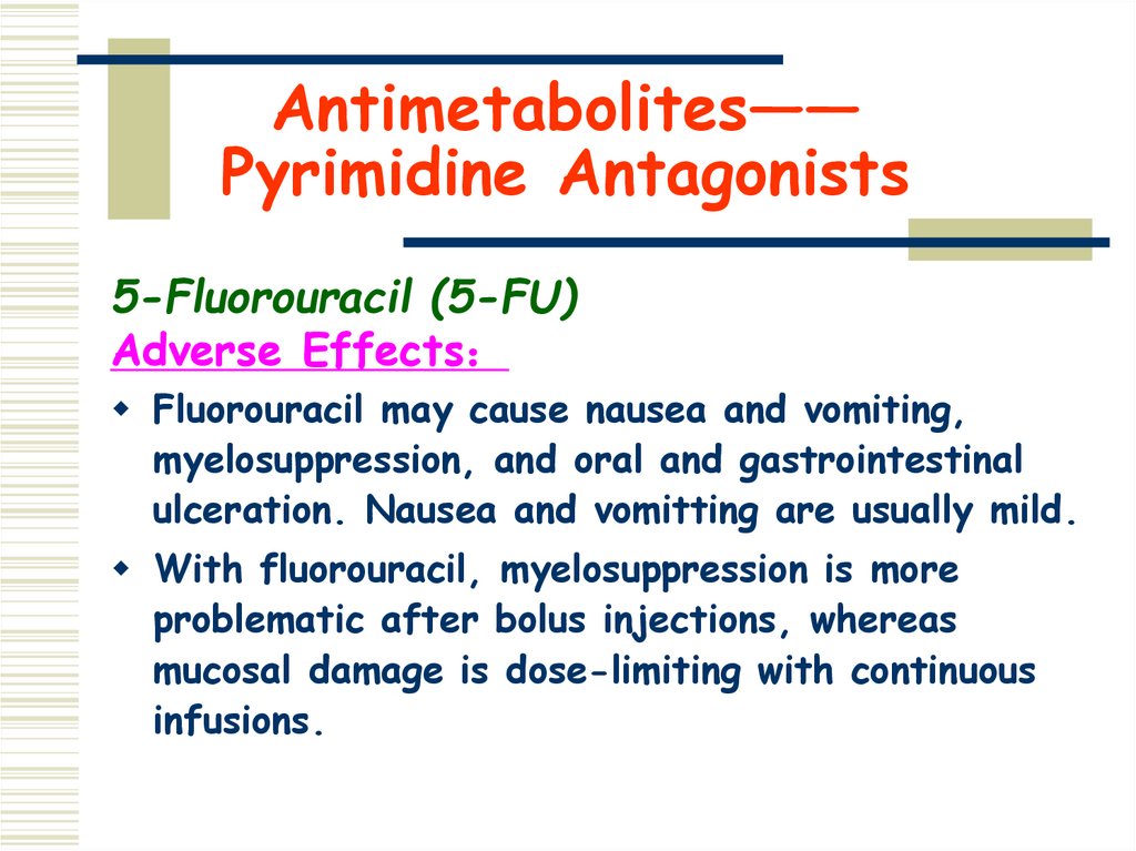 Antimetabolites—— Pyrimidine Antagonists