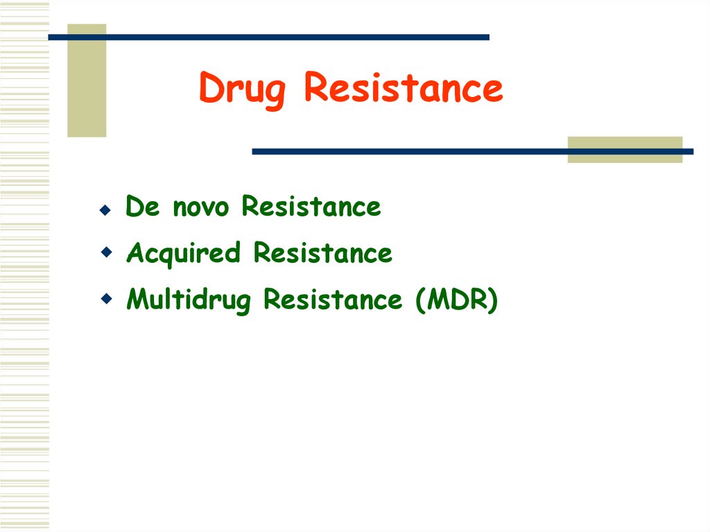 Drug Resistance