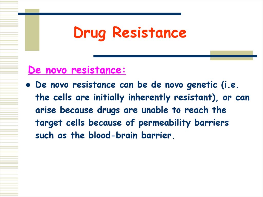 Drug Resistance