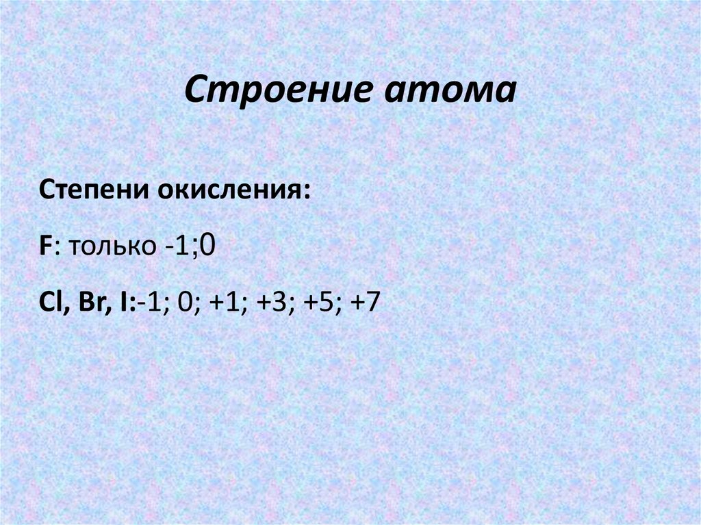 Строение атома