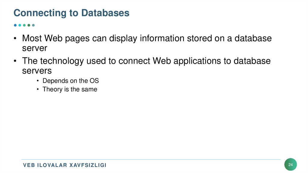 Connecting to Databases