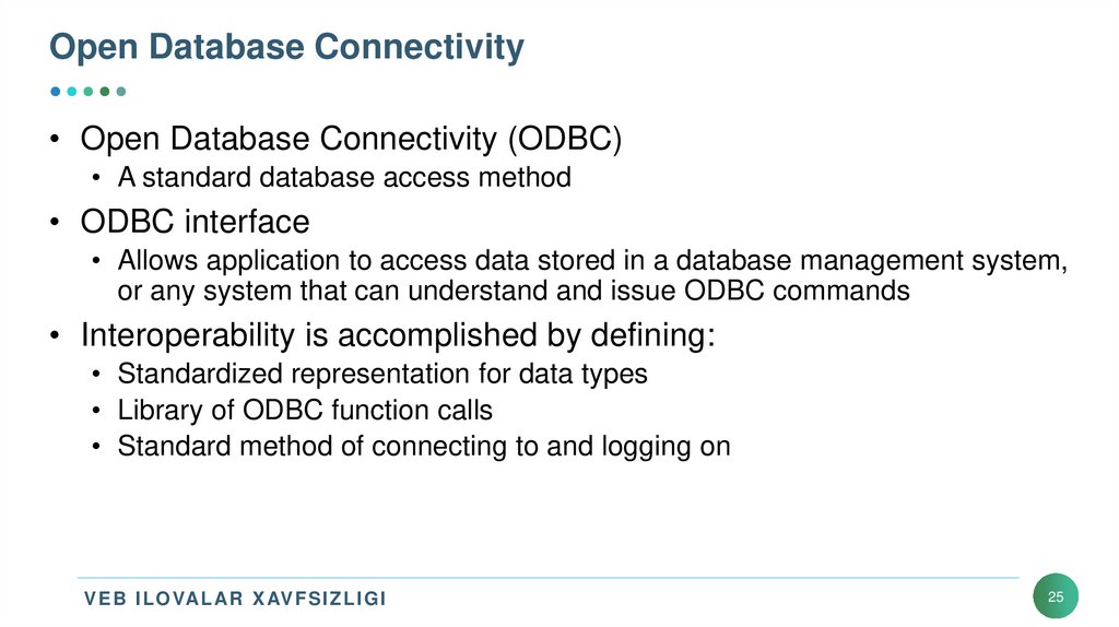 Open Database Connectivity