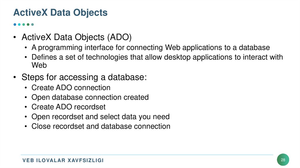 ActiveX Data Objects