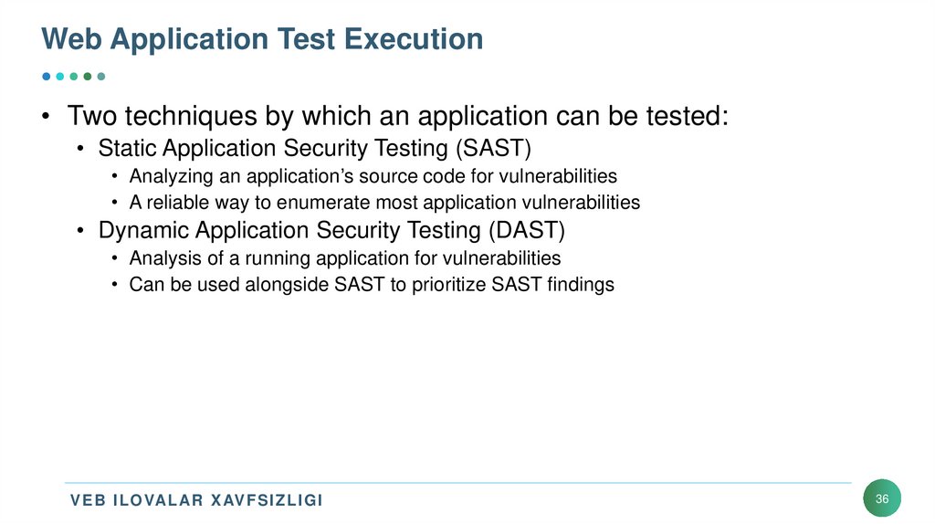 Web Application Test Execution