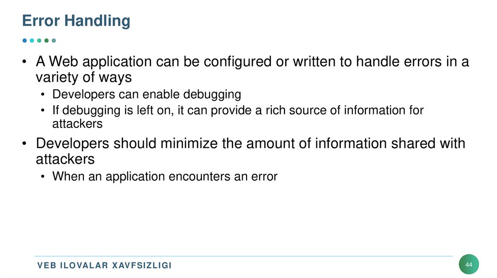 Error Handling