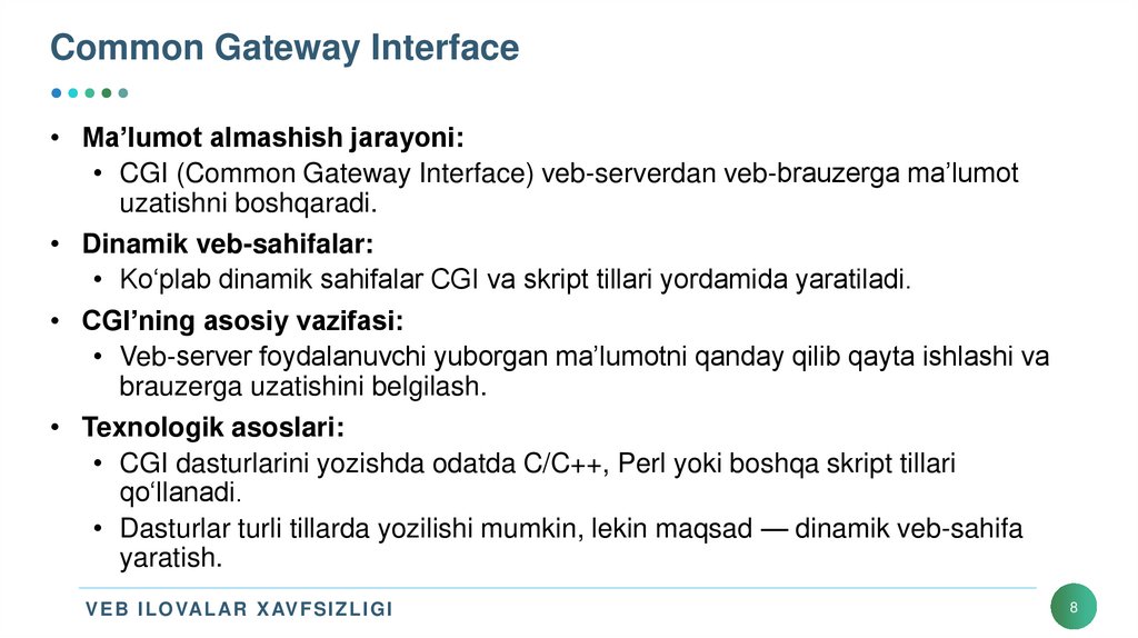Common Gateway Interface