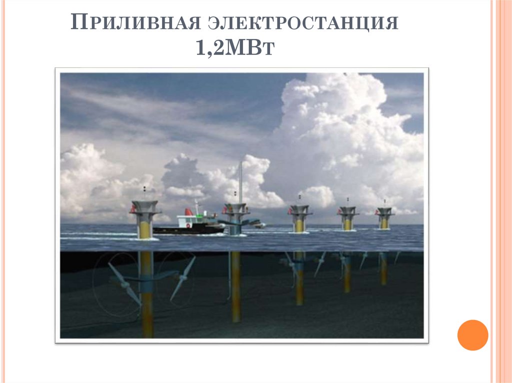 Приливная электростанция 1,2МВт