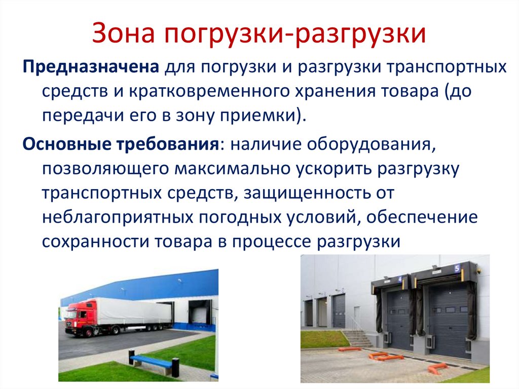 Зона погрузки-разгрузки