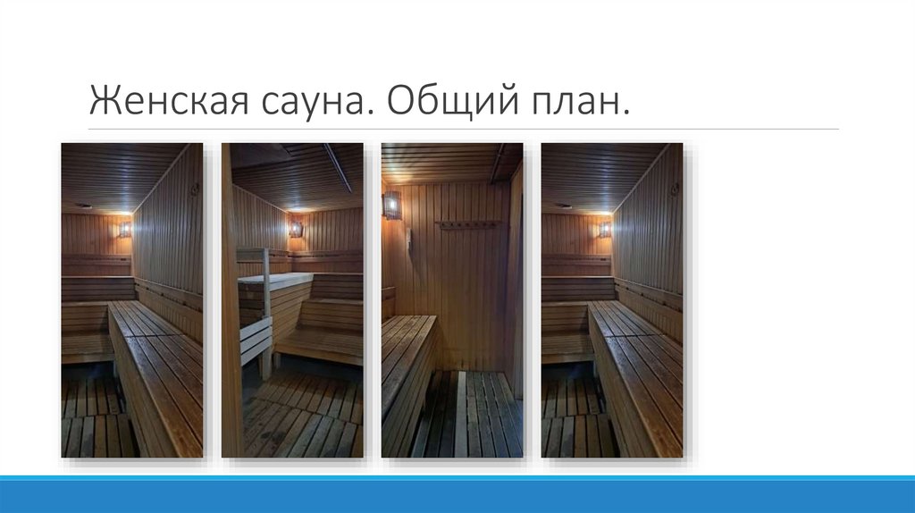 Женская сауна. Общий план.