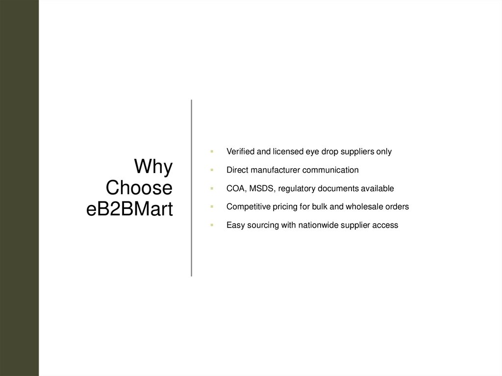 Why Choose eB2BMart