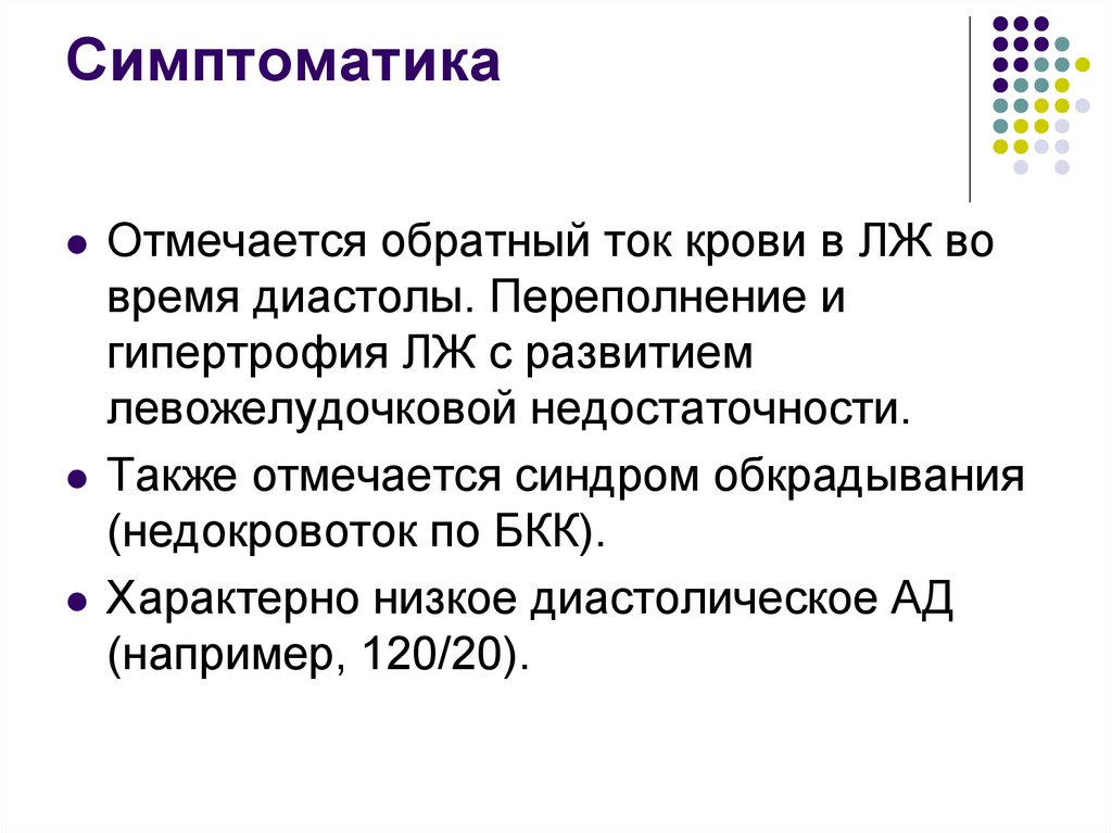 Симптоматика