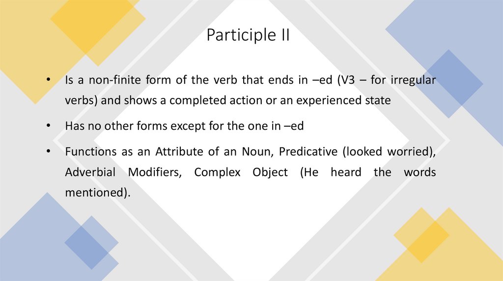 Participle II