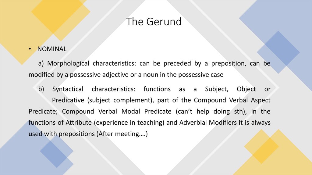 The Gerund