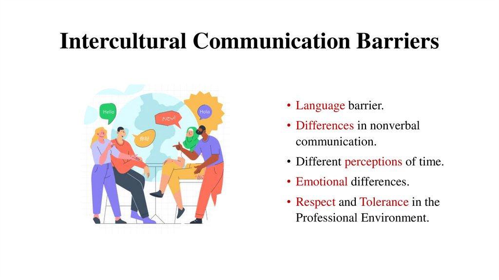 Intercultural Communication Barriers