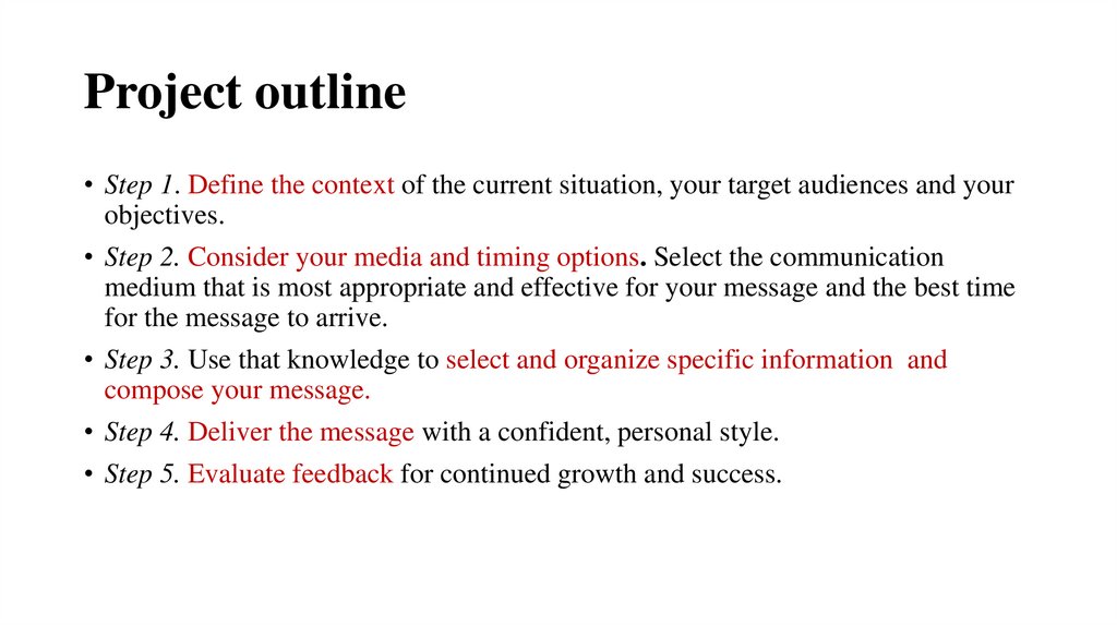 Project outline