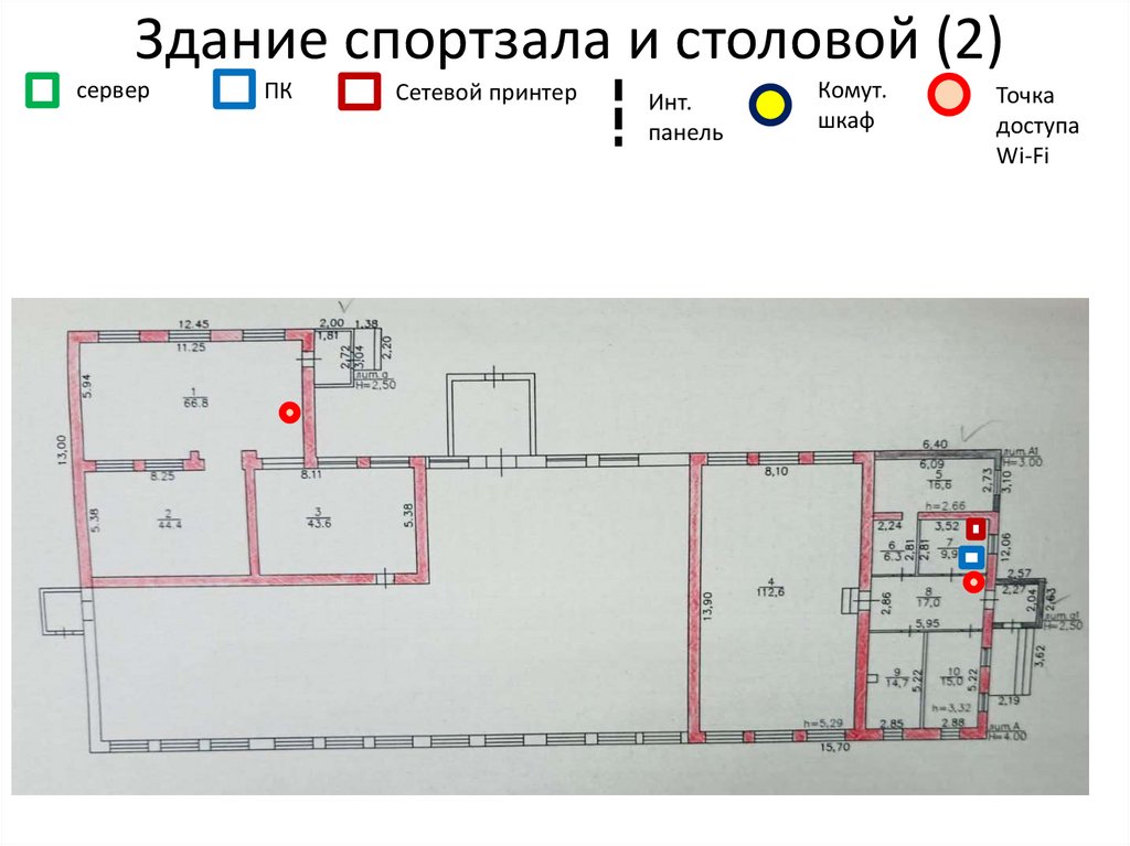Здание спортзала и столовой (2)