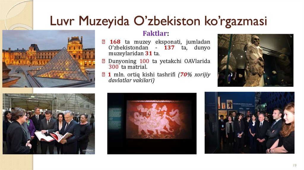 Luvr Muzeyida O’zbekiston ko’rgazmasi