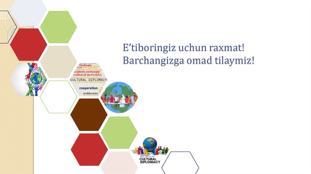 E’tiboringiz uchun raxmat! Barchangizga omad tilaymiz!