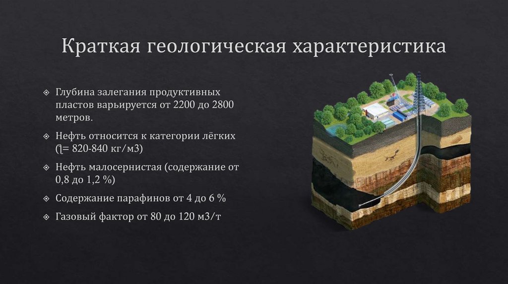 Краткая геологическая характеристика