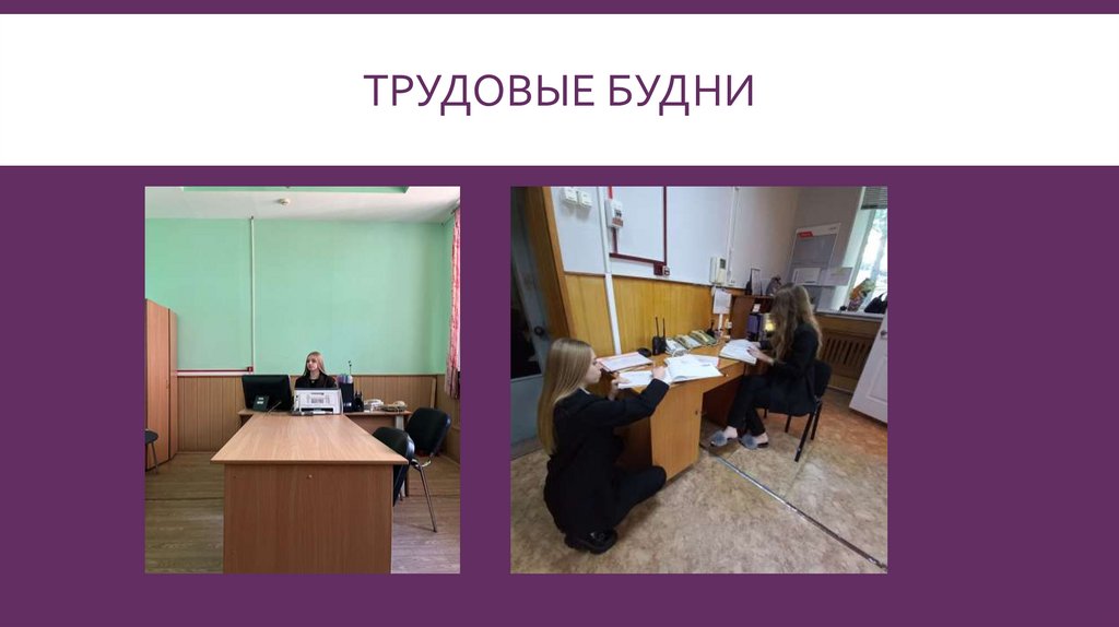 Трудовые будни